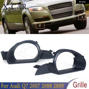 アウディ フロントバンパー フォグライト ランプ グリル カバー トリム 4L0807489 4L0807490 Q7 フェイスリフト前 2007 2008 2009 - 1Pair