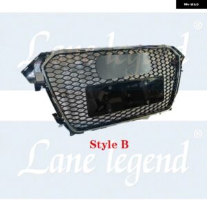アウディ A4/S4 B8.5 2013-2016 車ミドルネットフロントグリルセンターバンパー レーシングハニカムスタイリングアクセサリー RS4 - Style B