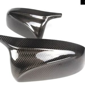 BMW 適合 X5 E70 X6 E71 バックミラー 08-13 ホーンタイプバックミラー シェル交換可能な反転ミラー カバー - Carbon Fiber Look