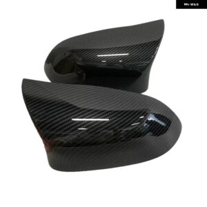 BMW 自動車 リアビューサイドミラー カバー トリム F25 X3 F26 X4 F15 X5 F16 X6 2014 2015-2018 ブライトブラックカーボン - Carbon fiber pattern