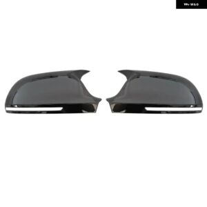 アウディ ABS 材質カーボン外観ミラー カバー バックミラー サイドミラー キャップ S ライン A3 8P A4 A5 B8 2008-2009 - Bright Black