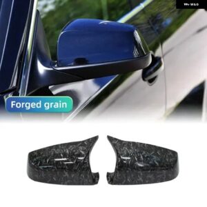 BMW 自動車 リアビューサイドミラー カバー トリム 5 6 7シリーズ E60 E61 E63 E64 F01 F02-F04 F06 F07 F10 F11 F12 F13 アクセサリー - Forged grain