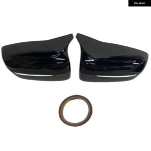 BMW サイドミラー カバー 2017-2022 G42 G20 G28 G22 G23 G26 I4 G30 G38 G11 G12 G14 G15 G16 LHD F90 M5 LOOK - Bright Black