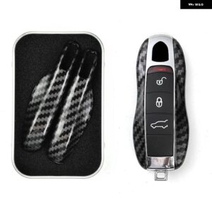 ポルシェ ボクスターケイマンパナメーラ カイエン 911 キーカバー 918 997 991 カーボンキーケースカーアクセサリーカバー - A-2pcs