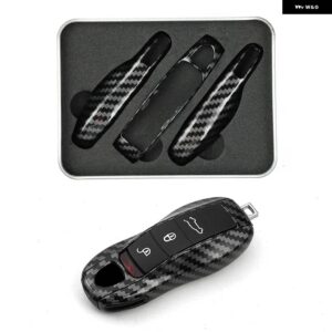 ポルシェ ボクスターケイマンパナメーラ カイエン 911 キーカバー 918 997 991 カーボンキーケースカーアクセサリーカバー - A-3pcs