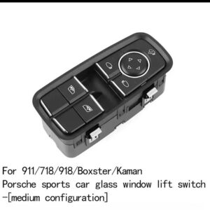ポルシェ カイエン パナメーラ MACAN718 ガラス リフト ウィンドウ スイッチ 左右 ボタン アクセサリー - O