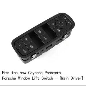 ポルシェ カイエン パナメーラ MACAN718 ガラス リフト ウィンドウ スイッチ 左右 ボタン アクセサリー - N