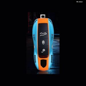 ポルシェ 記念 バージョン マカン カイエン 718 パラメーラ 911 キーケースカバー FOB キーホルダー アクセサリー - A Old