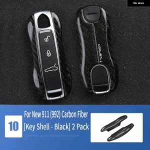ポルシェ 911 カーボン内 外装 トリム カバー ステアリングホイールギアヘッド 992 アクセサリーカーボン - For New 911 (992)5