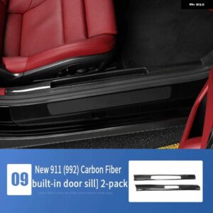 ポルシェ 911 カーボン内 外装 トリム カバー ステアリングホイールギアヘッド 992 アクセサリーカーボン - For New 911 (992)7