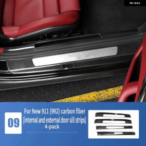 ポルシェ 911 カーボン内 外装 トリム カバー ステアリングホイールギアヘッド 992 アクセサリーカーボン - For New 911 (992)15