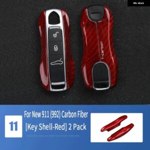 ポルシェ 911 カーボン内 外装 トリム カバー ステアリングホイールギアヘッド 992 アクセサリーカーボン - For New 911 (992)4