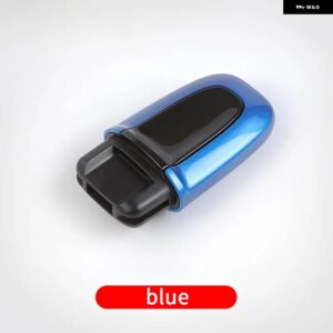 ポルシェ ワンキー スタートキー マカン カイエン パナメーラ 内装 カスタム スタートキー シェル - blue