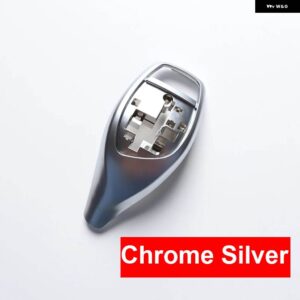 BMW LHD RHD リアルセラミック ギアシフト レバー ノブカバー M スポーツ F20 F22 F30 F35 F32 F36 F10 F18 F07 F06 F01 F02 X3 X4 F25 F26 - Chrome Silver