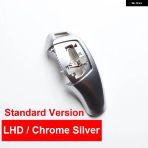 BMW LHD RHD リアルセラミック ギアシフト レバー ノブカバー M スポーツ F20 F22 F30 F35 F32 F36 F10 F18 F07 F06 F01 F02 X3 X4 F25 F26 - LHD Chrome Silver