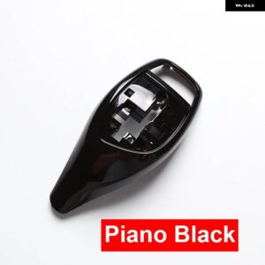 BMW LHD RHD リアルセラミック ギアシフト レバー ノブカバー M スポーツ F20 F22 F30 F35 F32 F36 F10 F18 F07 F06 F01 F02 X3 X4 F25 F26 - Piano Black