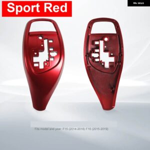 BMW LHD RHD 車 ABS カーボン インテリア センター ギア シフト レバー ノブ カバー 交換 トリム M スポーツ X5 X6 F15 F16 2014-2019 - Sport Red