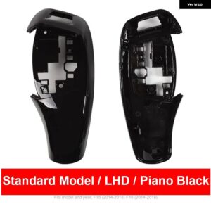 BMW LHD RHD 車 ABS カーボン インテリア センター ギア シフト レバー ノブ カバー 交換 トリム M スポーツ X5 X6 F15 F16 2014-2019 - LHD Piano Black