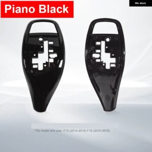 BMW LHD RHD 車 ABS カーボン インテリア センター ギア シフト レバー ノブ カバー 交換 トリム M スポーツ X5 X6 F15 F16 2014-2019 - Piano Black