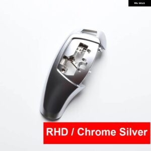 BMW LHD RHD ABS カーボン ギアシフト レバー ノブカバー トリム F20 F22 F30 F35 F32 F36 F10 F18 F07 F06 F01 F02 X3 X4 F25 F26 - RHD Chrome Silver