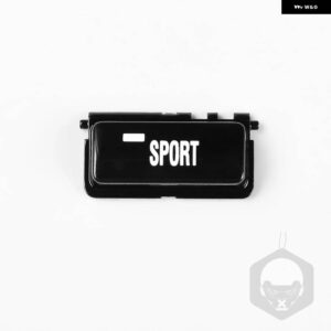 BMW ABS ステアリングホイール VO プッシュ キースイッチ ボタン トリム 中央 コンソール スポーツ ボタン 交換用レッド 3シリーズ E46 M3 1998-2004 - Black Sport 1PCS