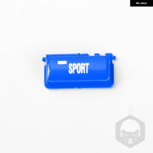 BMW ABS ステアリングホイール VO プッシュ キースイッチ ボタン トリム 中央 コンソール スポーツ ボタン 交換用レッド 3シリーズ E46 M3 1998-2004 - Blue Sport 1PCS