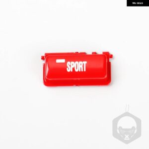 BMW ABS ステアリングホイール VO プッシュ キースイッチ ボタン トリム 中央 コンソール スポーツ ボタン 交換用レッド 3シリーズ E46 M3 1998-2004 - Red Sport 1PCS