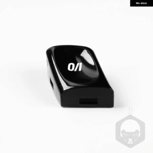 BMW ABS ステアリングホイール VO プッシュ キースイッチ ボタン トリム 中央 コンソール スポーツ ボタン 交換用レッド 3シリーズ E46 M3 1998-2004 - VO Black 1PCS