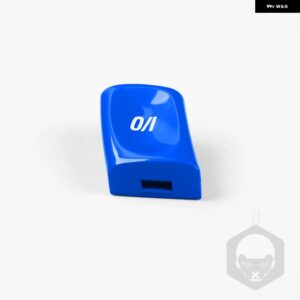 BMW ABS ステアリングホイール VO プッシュ キースイッチ ボタン トリム 中央 コンソール スポーツ ボタン 交換用レッド 3シリーズ E46 M3 1998-2004 - VO Blue 1PCS