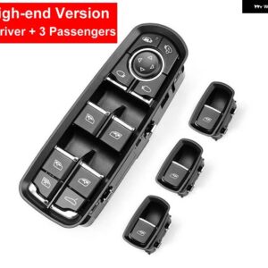 ポルシェ 7PP959855C 7PP959858RDML 7PP959858MDML ウィンドウリフトスイッチ ボタン レギュレータ交換 カイエン - High-end 4pcs
