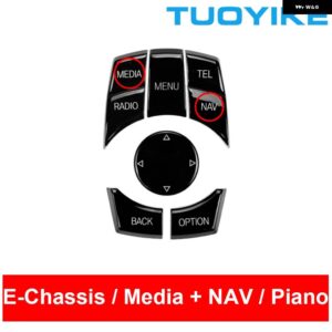 BMW インテリア コンソール CIC I-DRIVE マルチメディア ボタン ピアノ 1 3 5シリーズ X1 E84 X5 X6 E70 E71 E81 E82 E90 E91 E92 E60 E61 - Media N Nav Piano