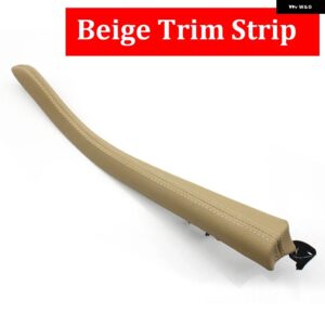 BMW LHD センター コンソール 蓋 アームレスト ボックス カバー パネル レザー トリム ストリップ交換 5シリーズ F10 F11 F18 520 523 525 528 2010-2017 - Beige Trim Strip