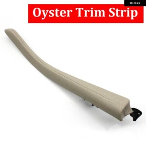 BMW LHD センター コンソール 蓋 アームレスト ボックス カバー パネル レザー トリム ストリップ交換 5シリーズ F10 F11 F18 520 523 525 528 2010-2017 - Oyster Trim Strip