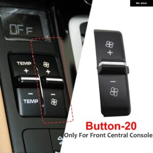 ポルシェ フロント コンソール 空調温度換気量ACキー ボタン キャップ カイエン 7P5パナメーラ970 マカン 95B - Button-20