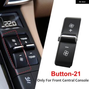 ポルシェ フロント コンソール 空調温度換気量ACキー ボタン キャップ カイエン 7P5パナメーラ970 マカン 95B - Button-21