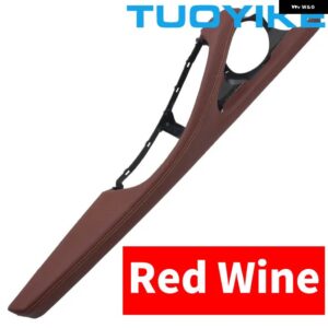 BMW LHD 左手マスタードライバー インテリア ドアハンドル アームレスト アウターレザー交換 サポート フレーム ブラケット 5シリーズ F10 F18 - LHD Red Wine