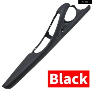 BMW LHD RHD 高級レザードライバーカー インテリア インナードアハンドルプル トリム カバー アームレスト アウター サポート ブラケット 5シリーズ F10 F18 - LHD Black