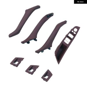 BMW RHD 右ハンドル 車カーボン ABS インテリア インナードアプルハンドル トリム カバー パネル 5シリーズ F10 F11 F18 520 525 - Color