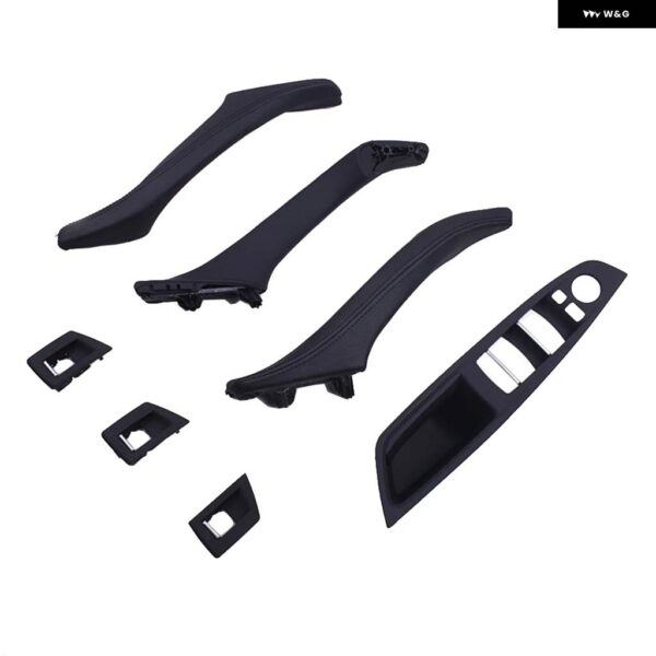 BMW RHD 右ハンドル 車カーボン ABS インテリア インナードアプルハンドル トリム カバー パネル 5シリーズ F10 F11 F18 520 525 - Color