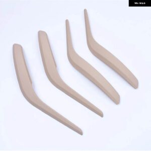 BMW 4個 ブラックフロントリア左/右クローム インテリア ドアハンドルインナープル トリム カバー アームレスト X1 E84 10-2016 - Beige 4pcs Set