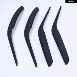 BMW 4個 ブラックフロントリア左/右クローム インテリア ドアハンドルインナープル トリム カバー アームレスト X1 E84 10-2016 - Black 4pcs Set