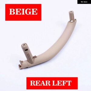 BMW 3ピース RHD カーボンテクスチャフロントリア左/右車内インナードアプルハンドル トリム カバー X5 X6 F15 F16 - Beige-Rear Left