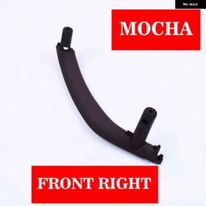 BMW 3ピース RHD カーボンテクスチャフロントリア左/右車内インナードアプルハンドル トリム カバー X5 X6 F15 F16 - Mocha Front Right