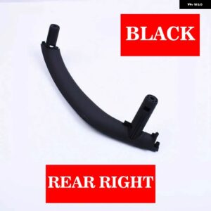 BMW 3ピース RHD カーボンテクスチャフロントリア左/右車内インナードアプルハンドル トリム カバー X5 X6 F15 F16 - Black-Rear Right