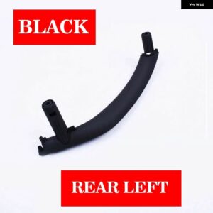 BMW 3ピース RHD カーボンテクスチャフロントリア左/右車内インナードアプルハンドル トリム カバー X5 X6 F15 F16 - Black-Rear Left