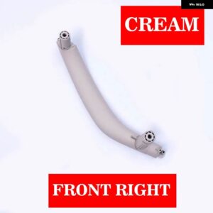 BMW 3ピース RHD カーボンテクスチャフロントリア左/右車内インナードアプルハンドル トリム カバー X5 X6 F15 F16 - Cream Front Right