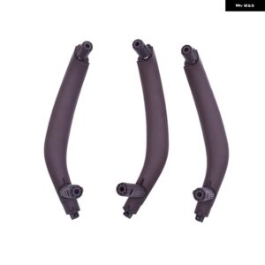 BMW 3ピース RHD カーボンテクスチャフロントリア左/右車内インナードアプルハンドル トリム カバー X5 X6 F15 F16 - 3pcs mocha set