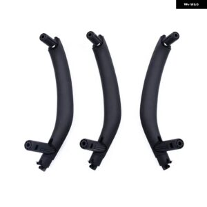 BMW 3ピース RHD カーボンテクスチャフロントリア左/右車内インナードアプルハンドル トリム カバー X5 X6 F15 F16 - 3pcs black set