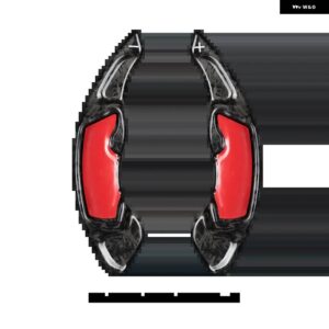 スバル スタイリング カーボン中央ステアリングホイールパドル シフター エクステンション GT86 XV BRZ フォレスター レガシィアウトバッ - Carbon Fiber Forged