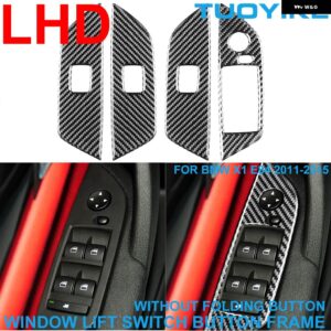 BMW LHD RHD カー スタイリング カーボン インテリア インナードアプルハンドルフレーム カバー トリム 装飾 ステッカー X1 E84 2011-2015 - LHD Window TYPE-B
